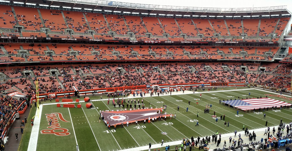 Empty Cleveland Browns Stadium